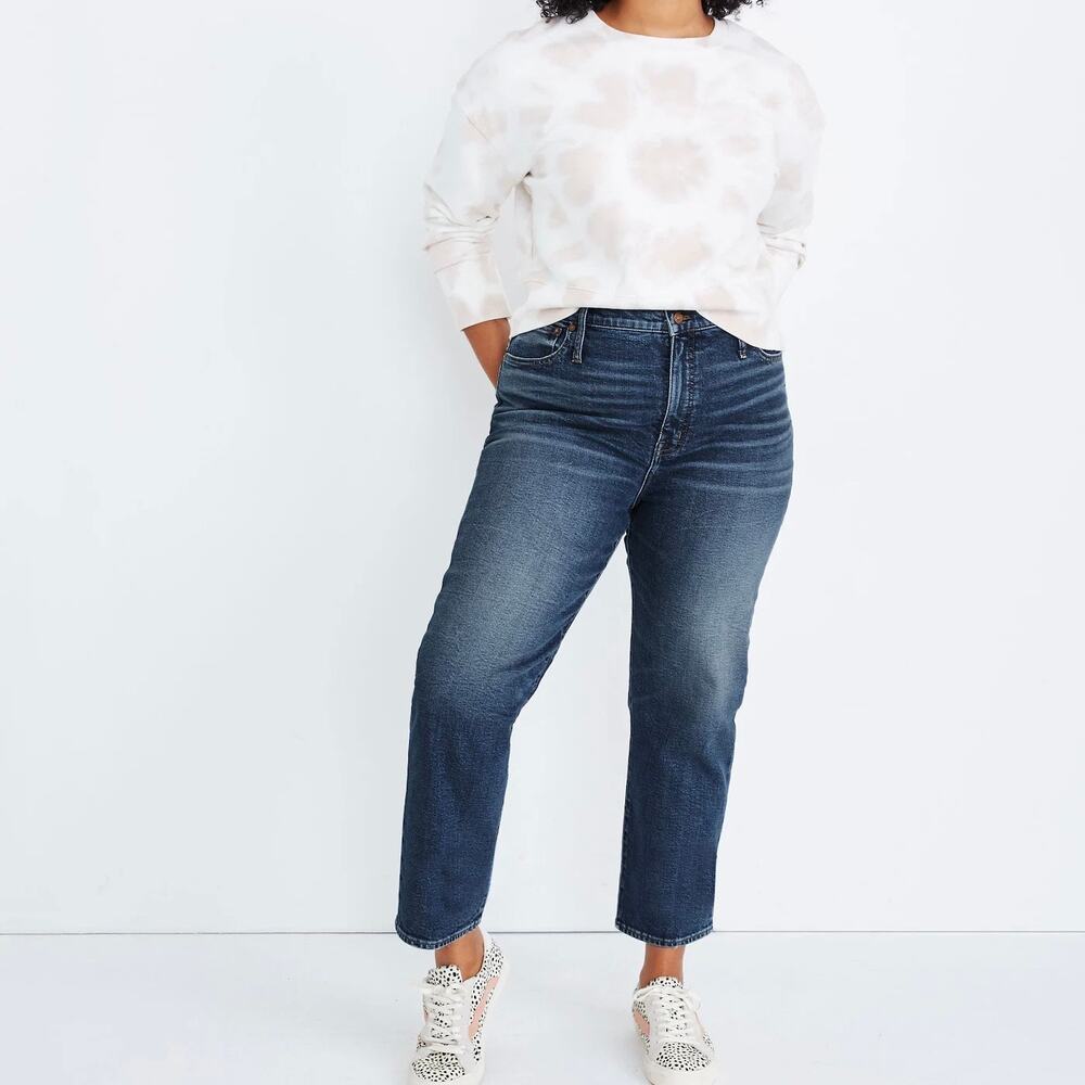 MADEWELL Mid Rise Classic Straight Jeans 32
